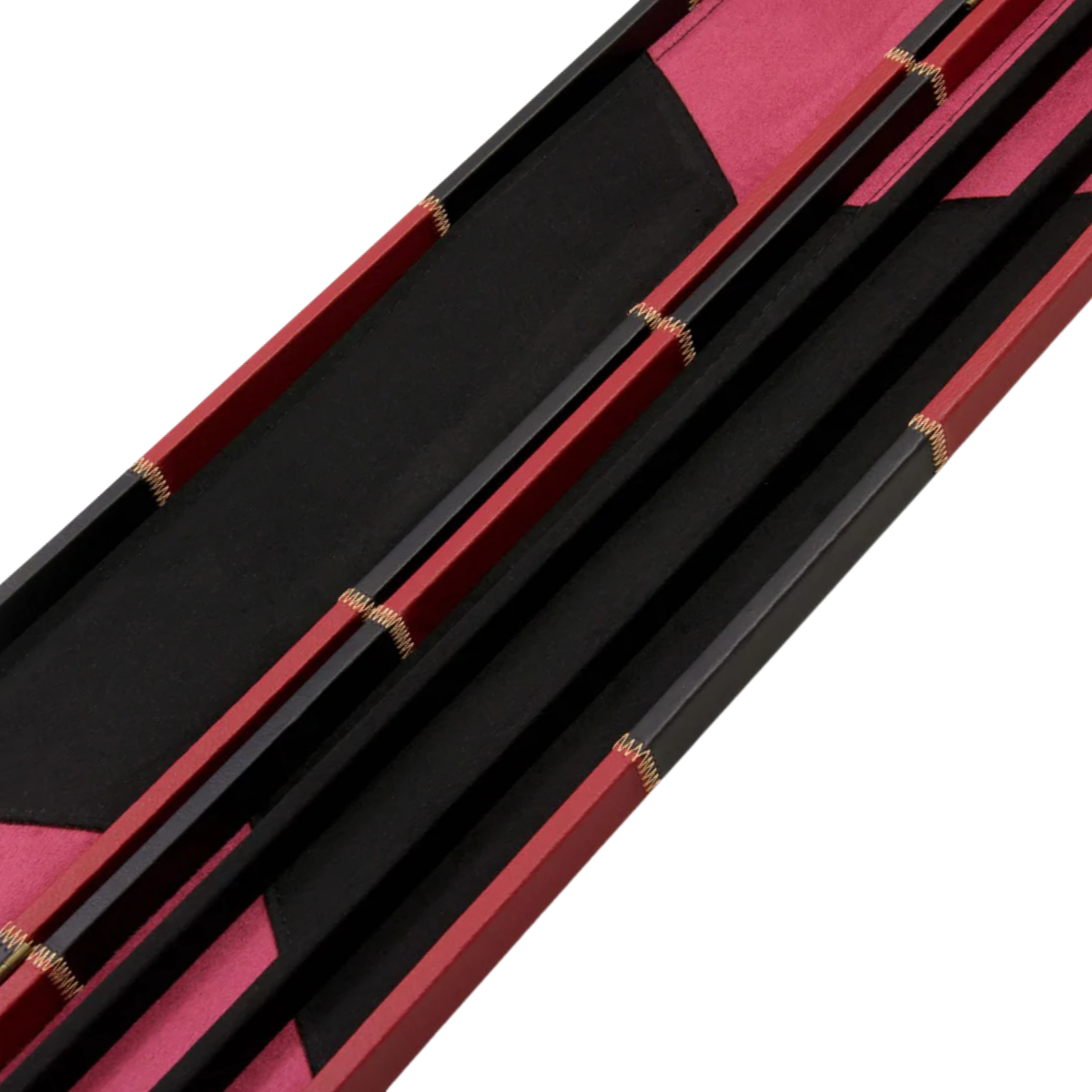 Baize Master Wide Chequered Snooker & Pool Cue Hard Case 1 Piece - Holds 3 Cues