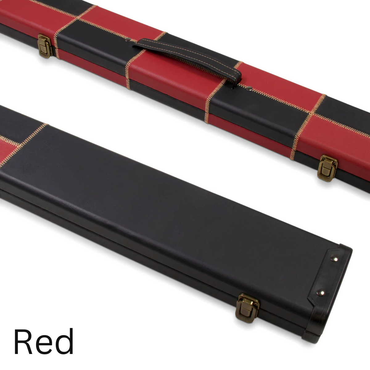 Baize Master Wide Chequered Snooker & Pool Cue Hard Case 1 Piece - Holds 3 Cues