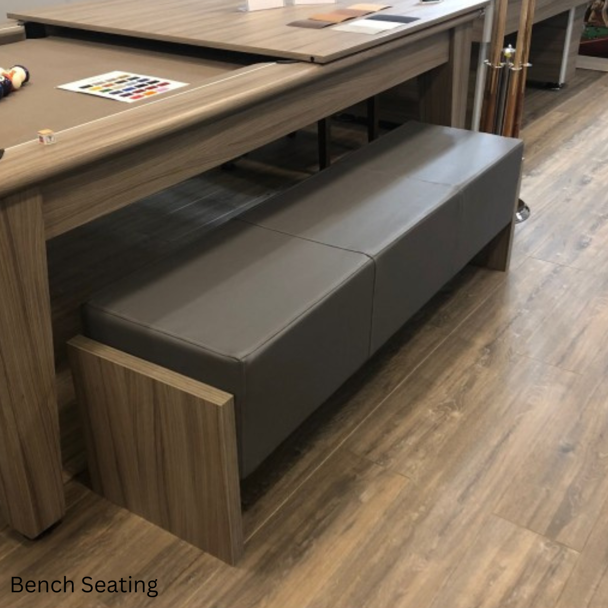The Elixir 6ft & 7ft British Pool Table W/Dining Top Metallic Graphite