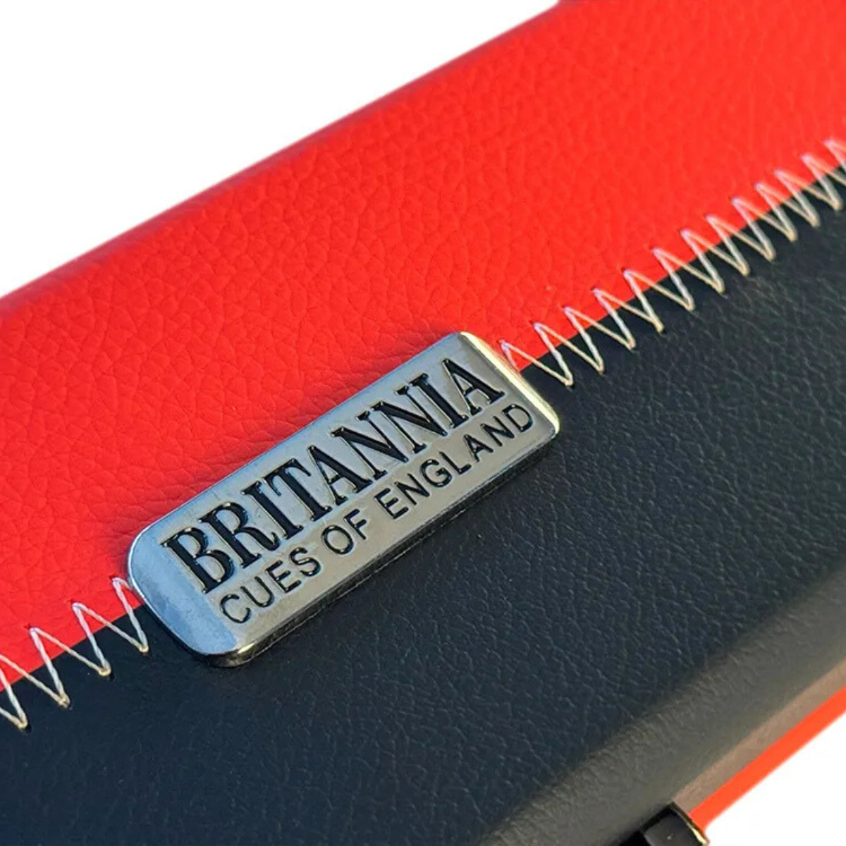 Britannia Snooker & Pool Hard Cue Case Centre Joint Black & Red Chequered - Holds 1 Cue