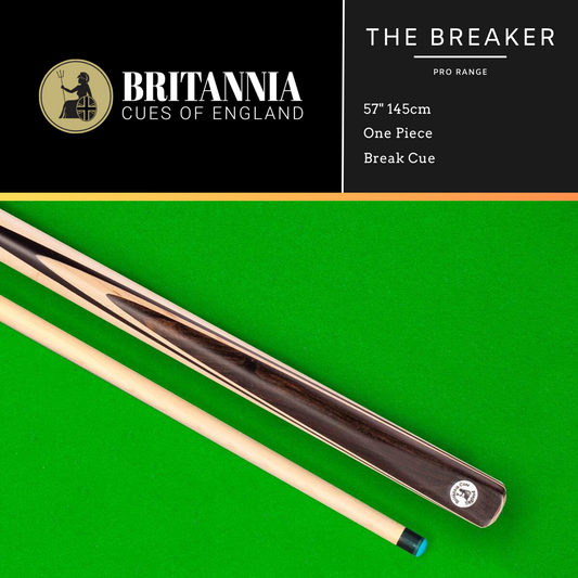 Britannia English Break Cue 1 Piece Pro Range Breaker 57" 145cm