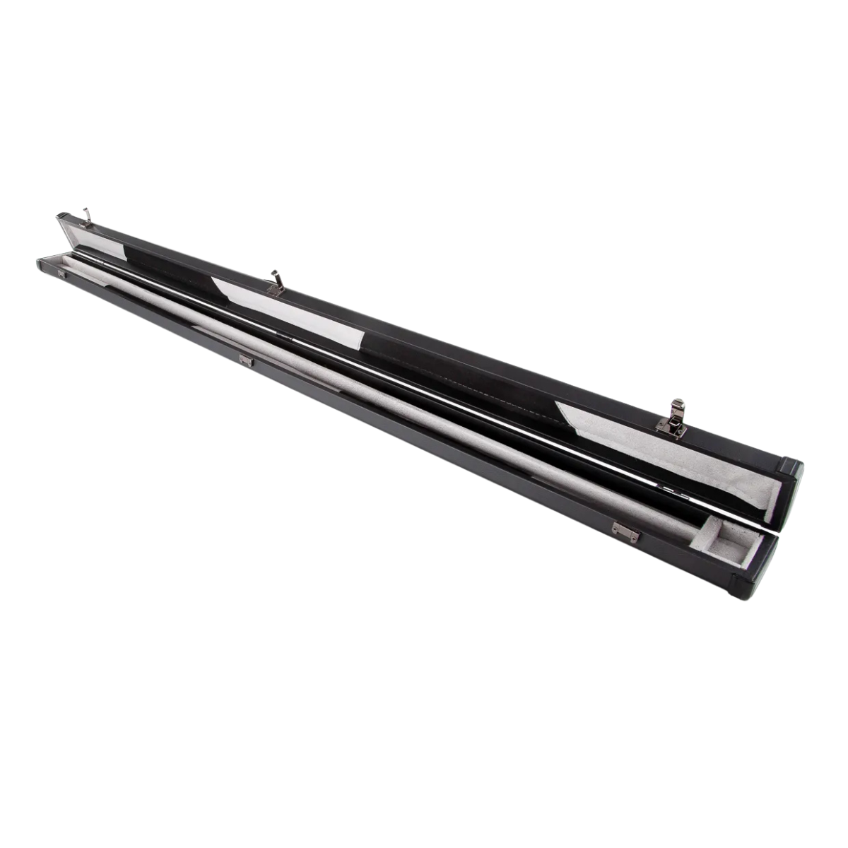 Britannia Snooker & Pool Hard Cue Case 3/4 Joint Leatherette Black - Holds 1 Cue