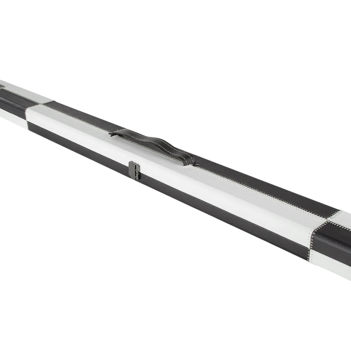 Britannia Snooker & Pool Hard Cue Case 3/4 Joint Black & White Chequered - Holds 1 Cue
