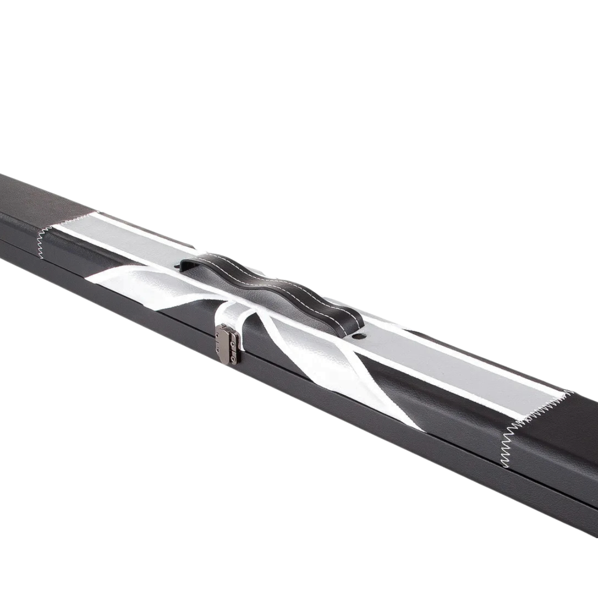 Britannia Snooker & Pool Hard Cue Case 3/4 Joint Black & White Union Jack - Holds 1 Cue