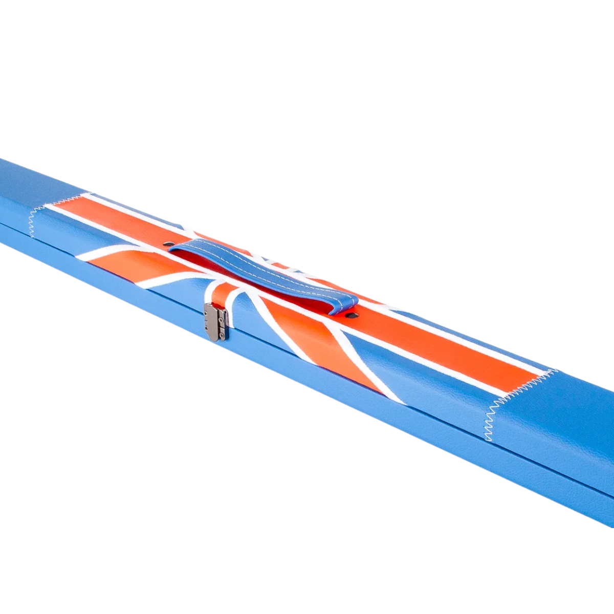 Britannia Snooker & Pool Hard Cue Case 3/4 Joint Blue Union Jack - Holds 1 Cue