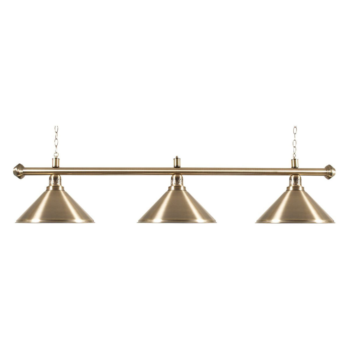 Pool Table Lighting 3 Shades & Bar Gold