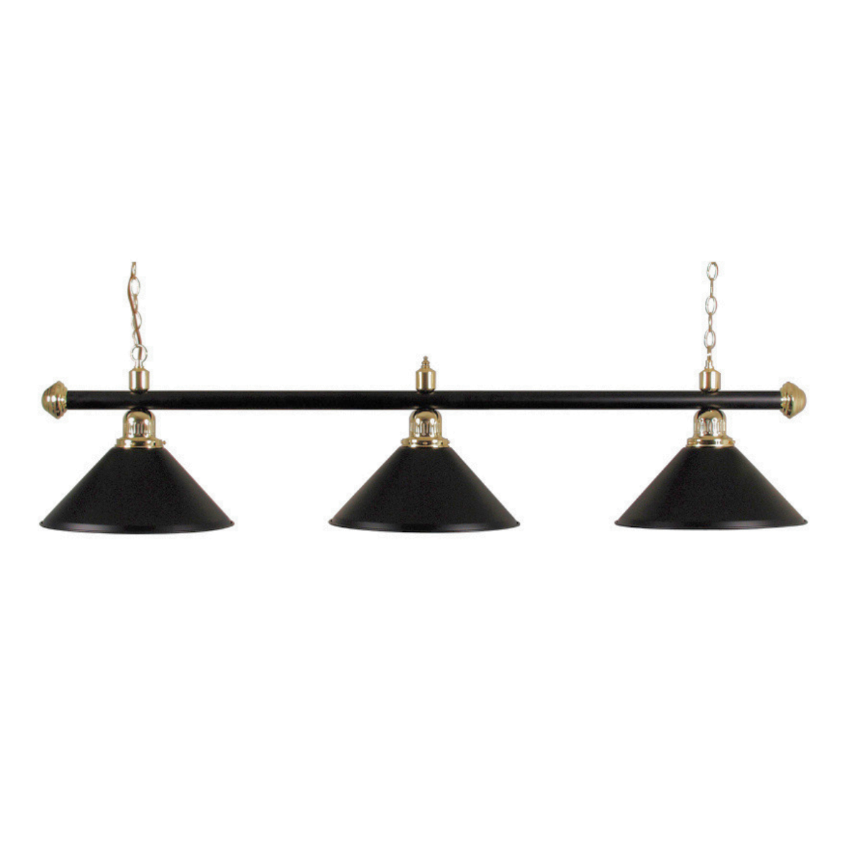 Pool Table Lighting 3 Shades & Bar DM Black