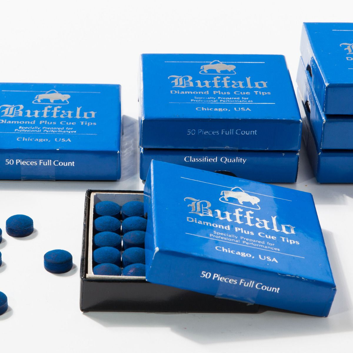 Buffalo Diamond Plus Cue Tips 10 & 50 Box