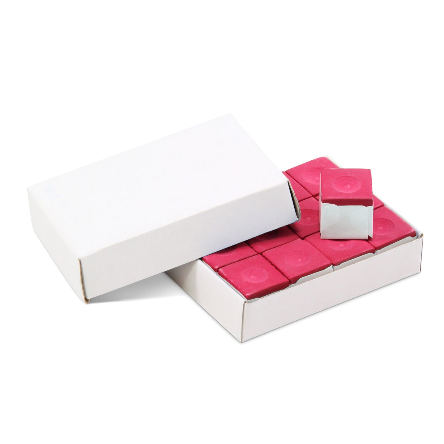 TableTime Sports Snooker & Pool Cue Chalk 12pc Green | Blue | Red