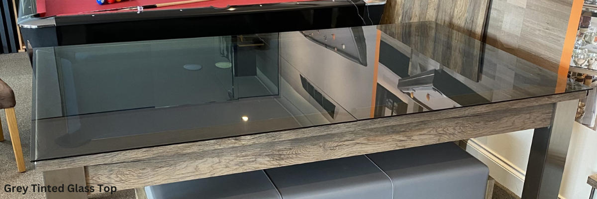 FMF Elixir English Pool Table W/Dining Top Grey Oak 6ft & 7ft