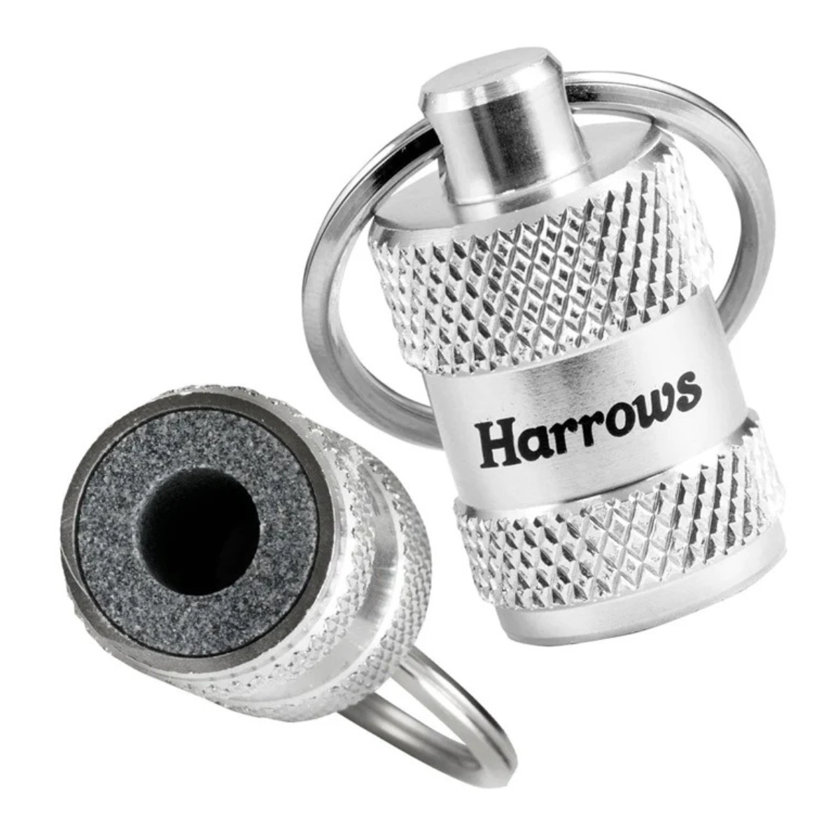 Harrows Pro Dart Sharpener Key Ring Silver