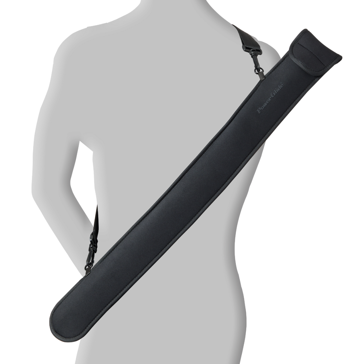 PowerGlide Soft Cue Case Skuba Black For Centre Joint Snooker & Pool Cues 57"