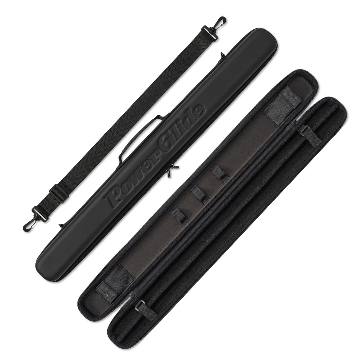 PowerGlide Snooker & Pool Cue Centre Jointed 3K Carbon Fibre Aramid Green 57" 145cm