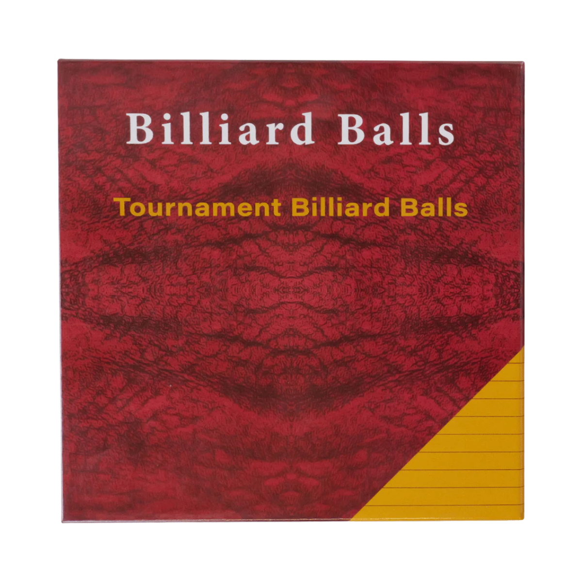 Red Box English Pool Ball Set Red & Yellow 2" 50.8mm