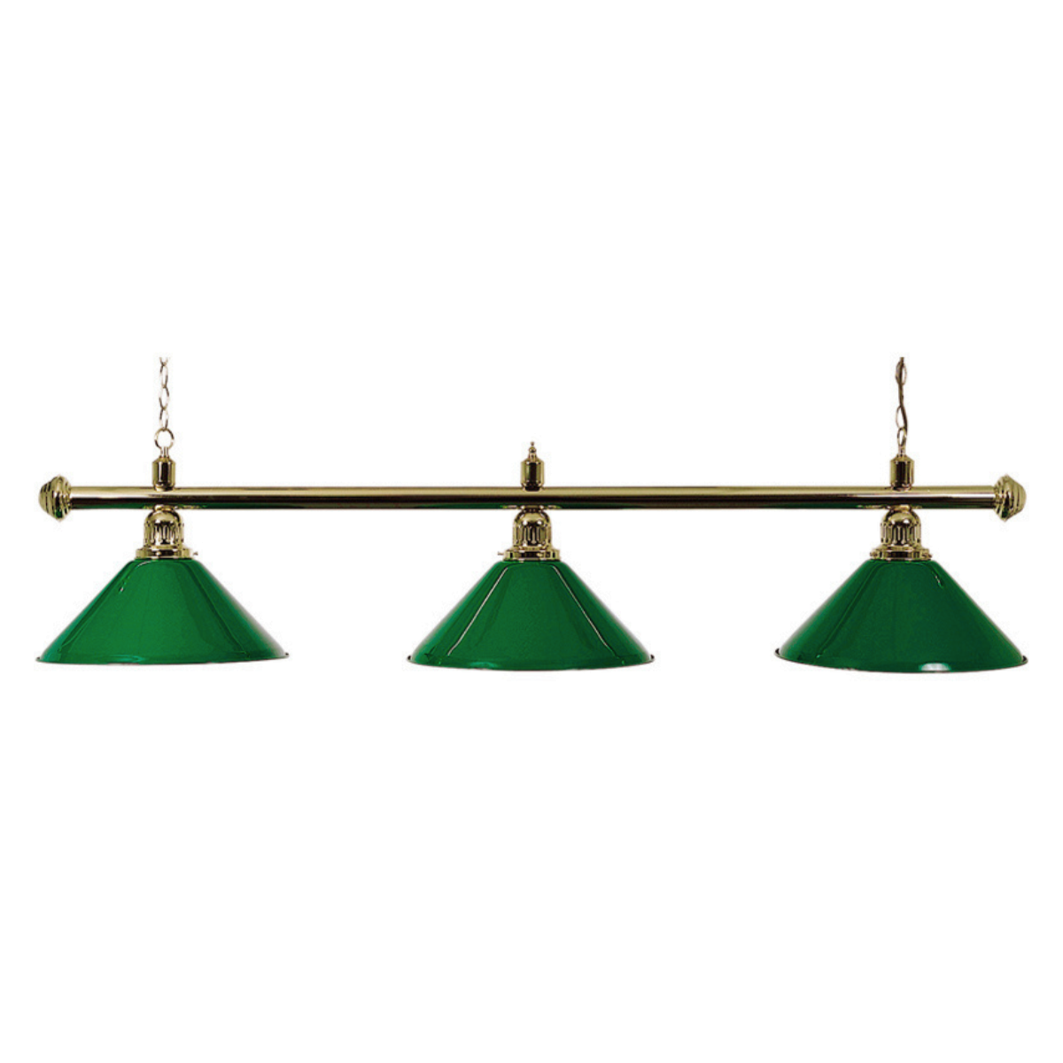 Pool Table Lighting 3 Shades & Bar DM Green