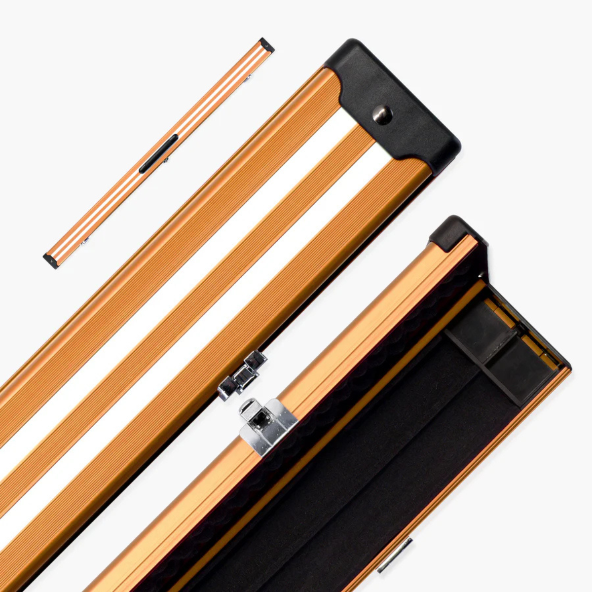 Pro Line Stripe Aluminium Snooker & Pool Hard Cue Case 3/4 Joint - Holds 1 Cue
