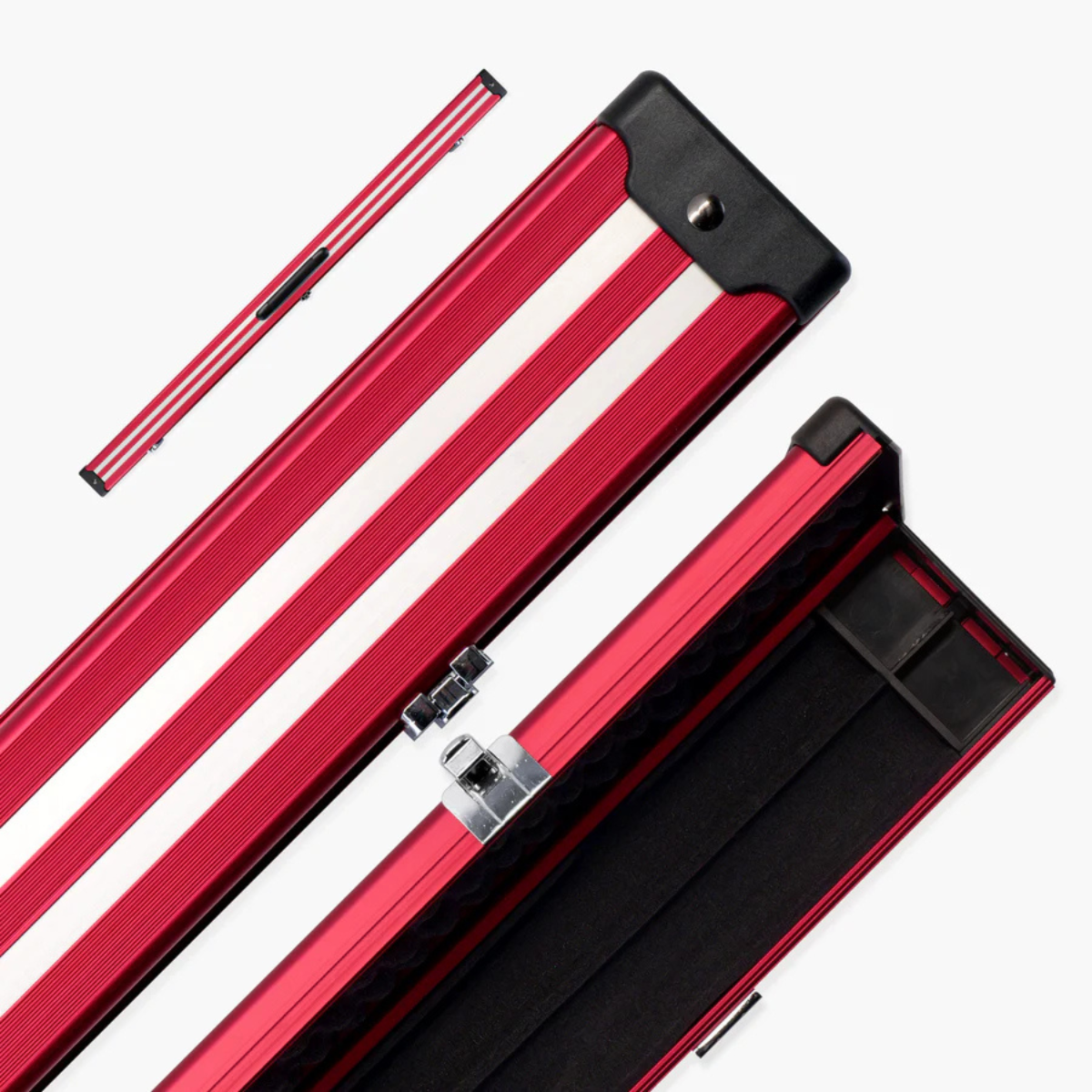 Pro Line Stripe Aluminium Snooker & Pool Hard Cue Case 3/4 Joint - Holds 1 Cue