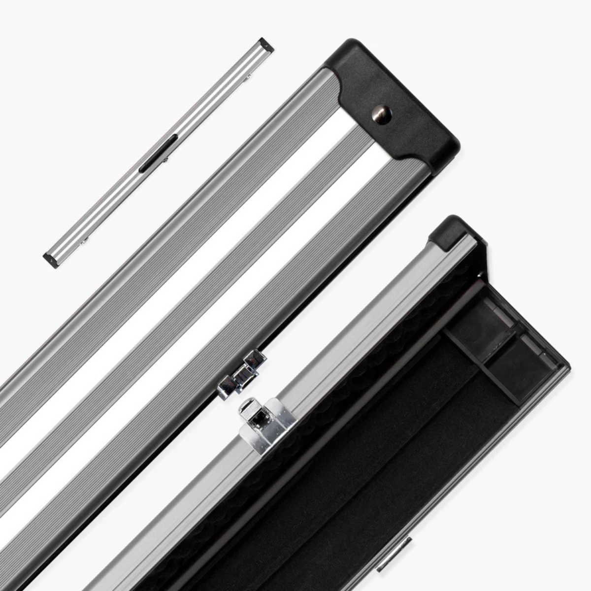 Pro Line Stripe Aluminium Snooker & Pool Hard Cue Case 3/4 Joint - Holds 1 Cue