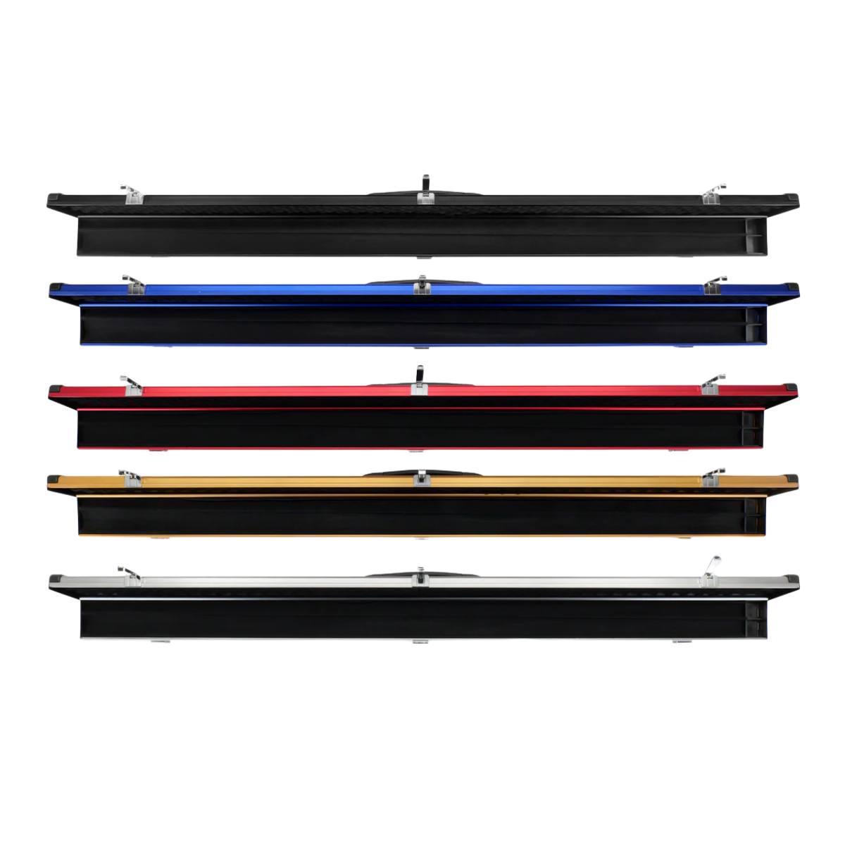 Pro Line Stripe Aluminium Snooker & Pool Hard Cue Case 3/4 Joint - Holds 1 Cue