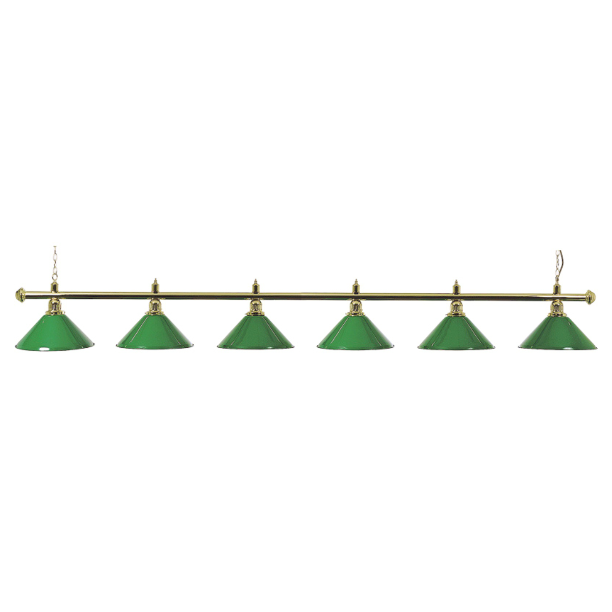 Snooker & Pool Table Lighting 6 Shades & Bar Green