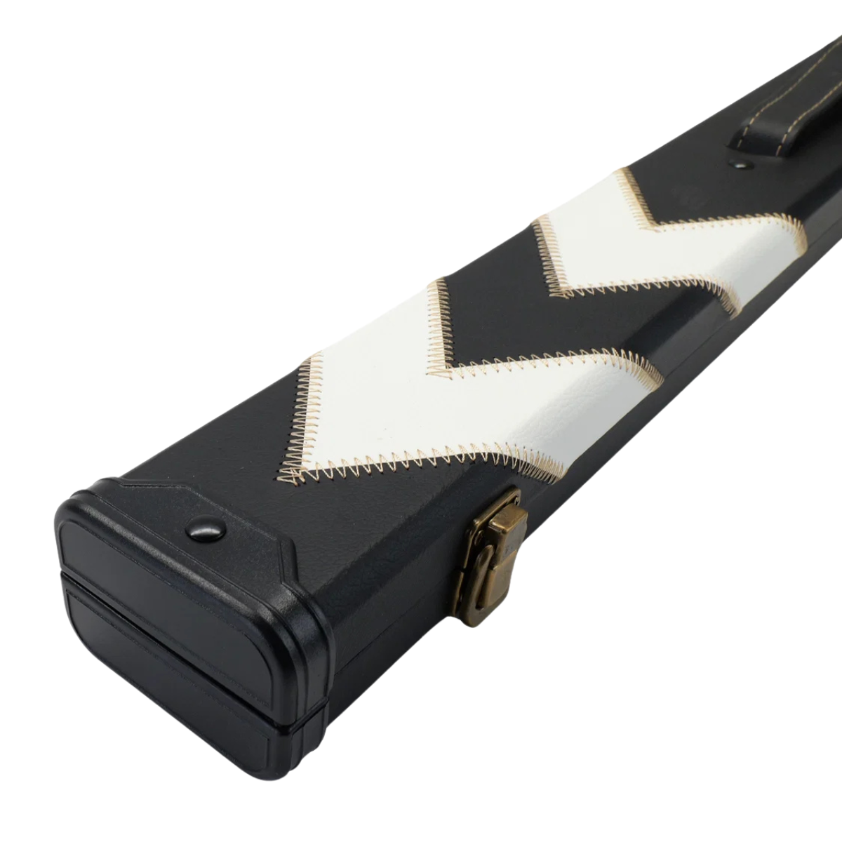 Snooker & Pool Hard Cue Case Centre Joint Black & White - Holds 1 Cue