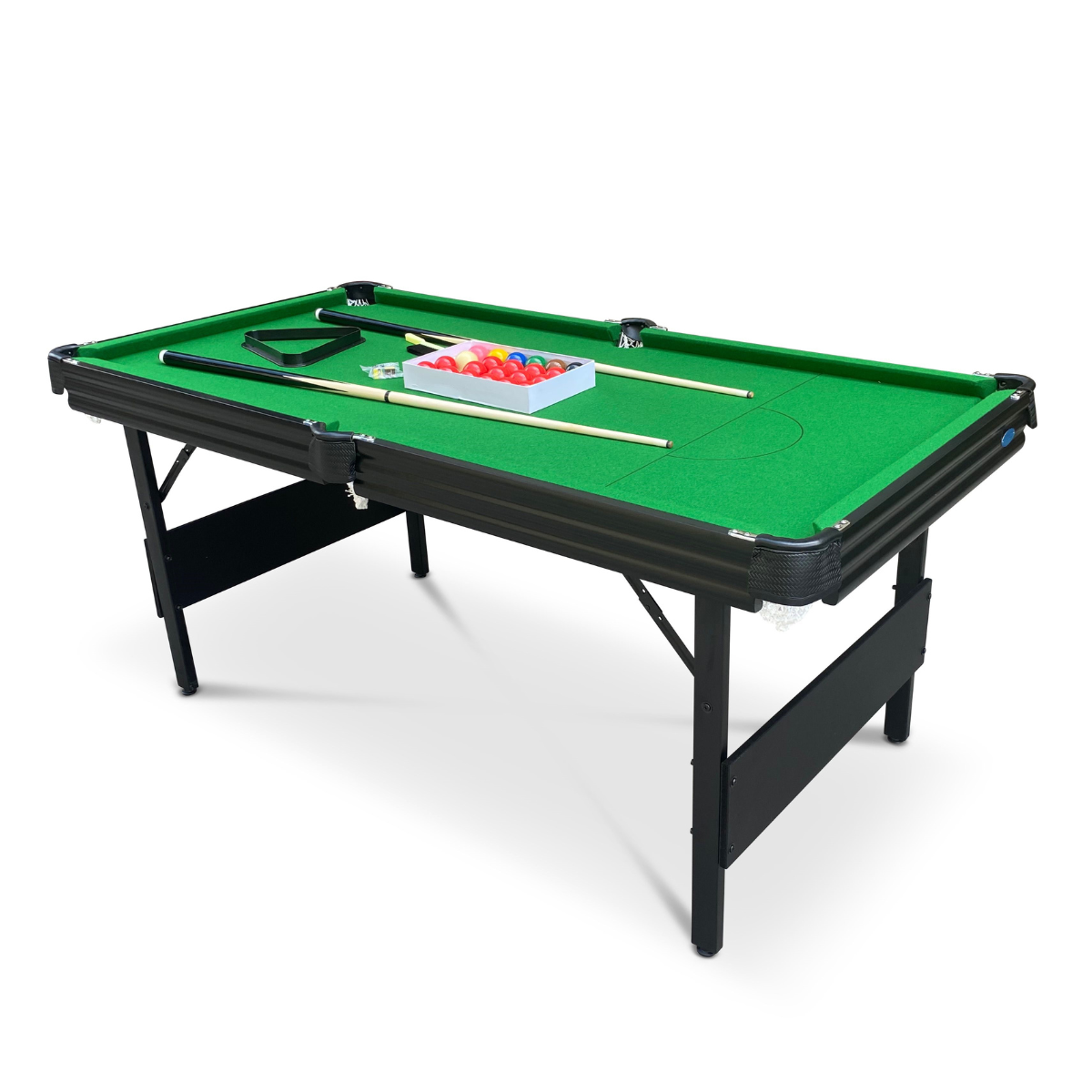 Gamessons Crucible Foldable Snooker Table Black 6ft