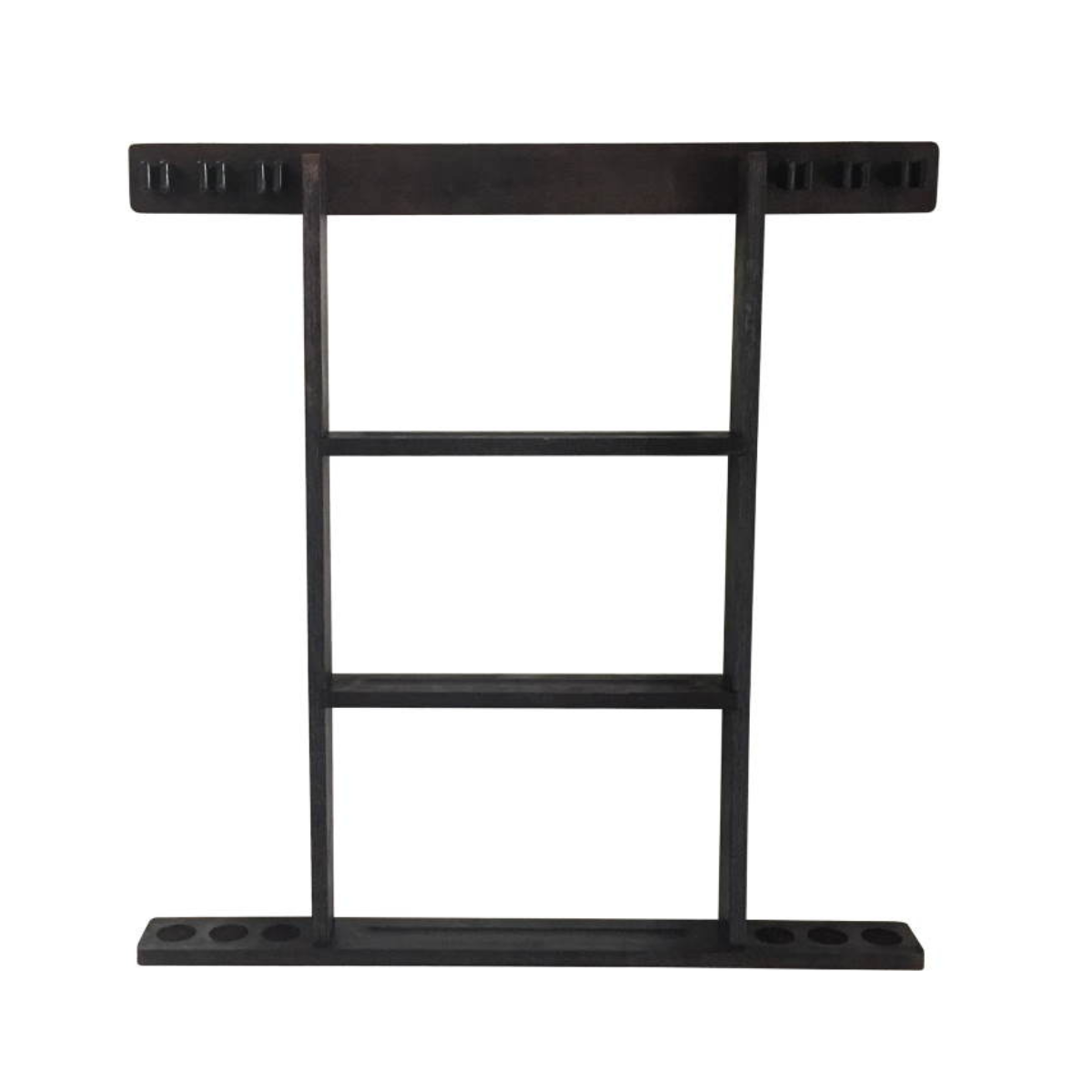 The Buffalo Wall Mount Pool Cue & Ball Rack Black