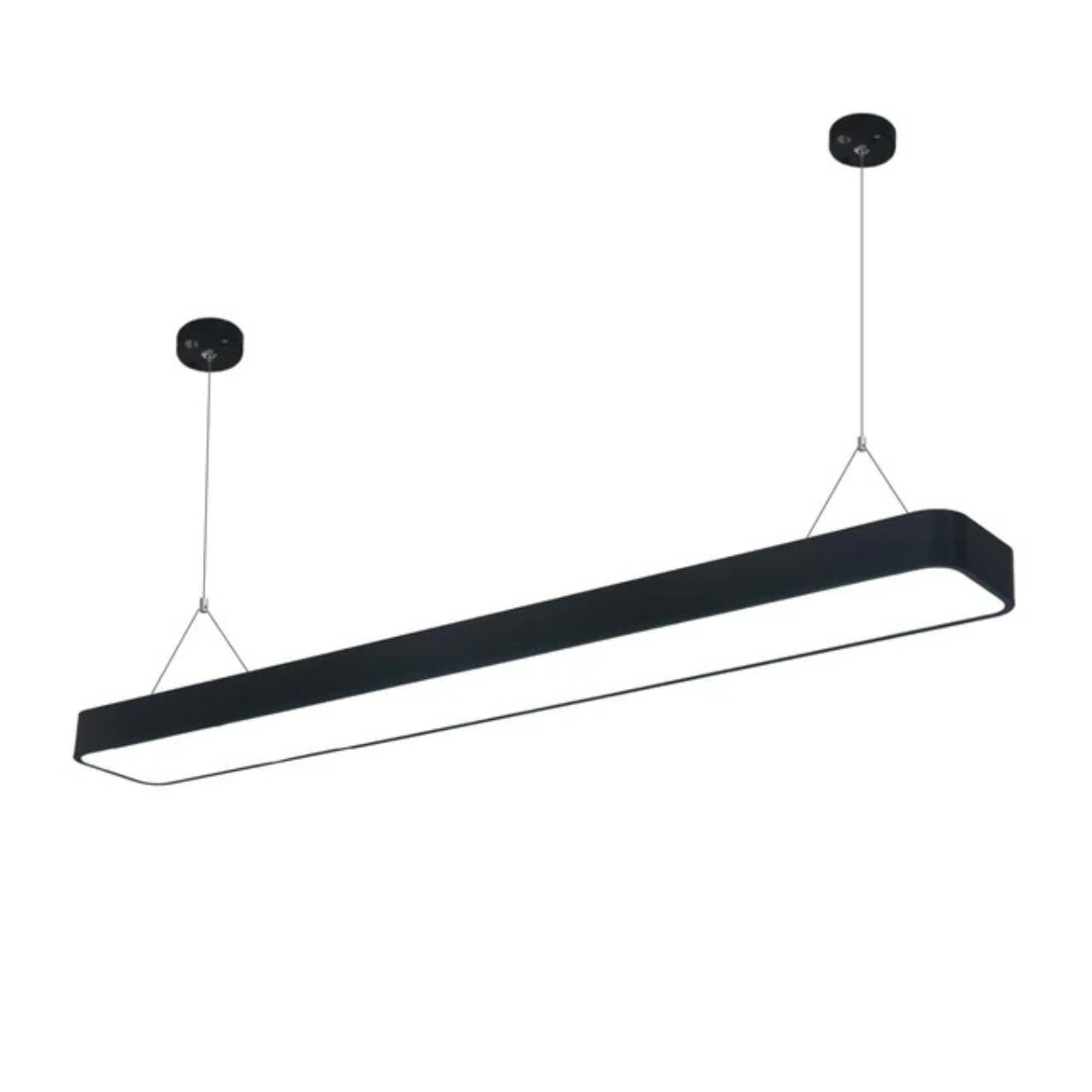 6ft Pool Table Light LED Rectangular Beam 120 Black