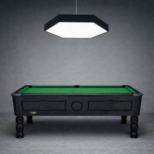 6ft Pool Table Light LED Hexagon Pendant Black