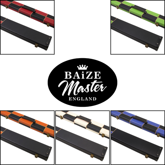 Baize Master Wide Chequered Snooker & Pool Cue Hard Case 1 Piece - Holds 3 Cues