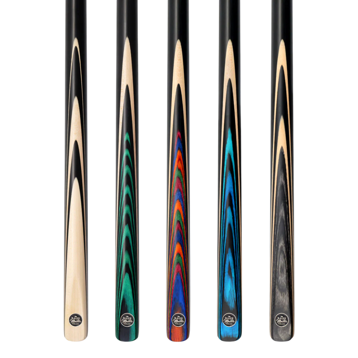 Baize Master English Pool Cue Centre Jointed Black Line Classic Series 57" 145cm