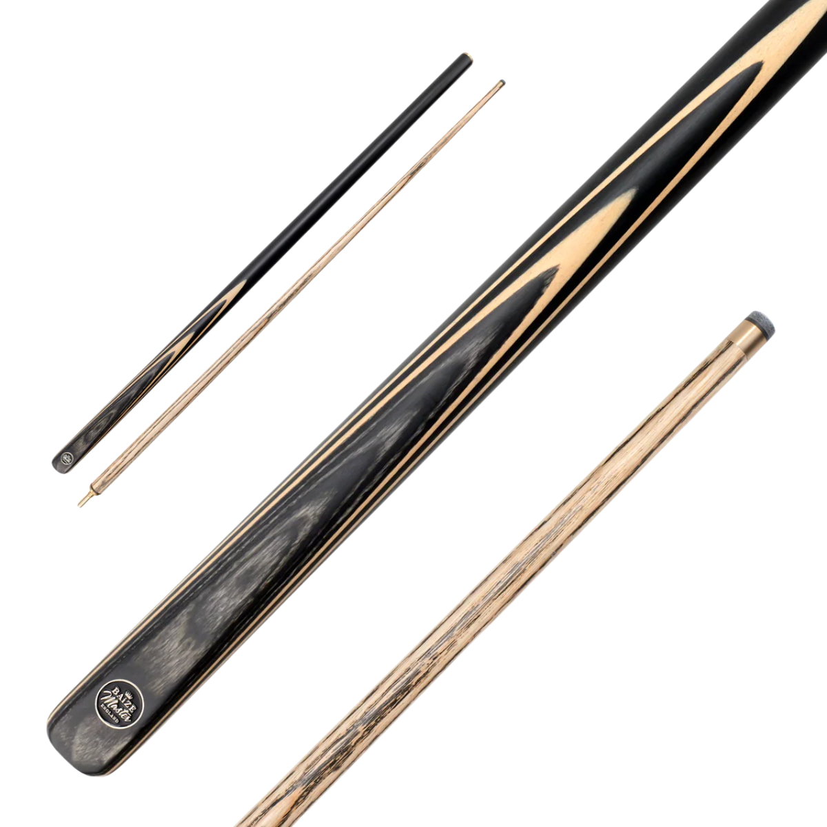 Baize Master English Pool Cue Centre Jointed Black Line Classic Series 57" 145cm