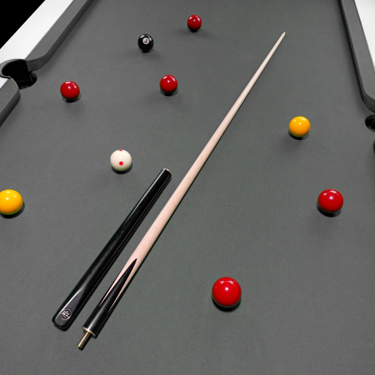Baize Master Snooker & Pool 3/4 Jointed Maple Classic Black 57" 145cm