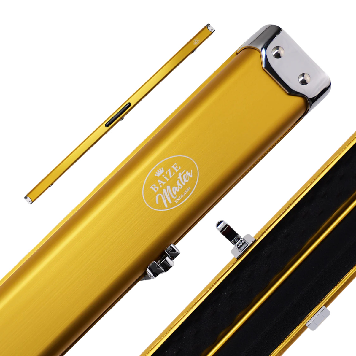 Baize Master Prestige Aluminium Snooker & Pool Cue Hard Case One Piece - Holds 2 Cues