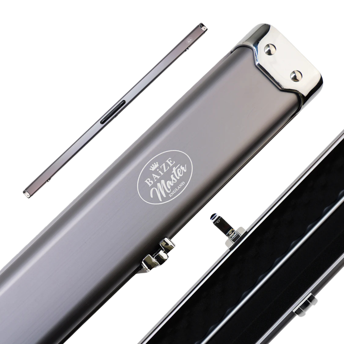 Baize Master Prestige Aluminium Snooker & Pool Cue Hard Case One Piece - Holds 2 Cues