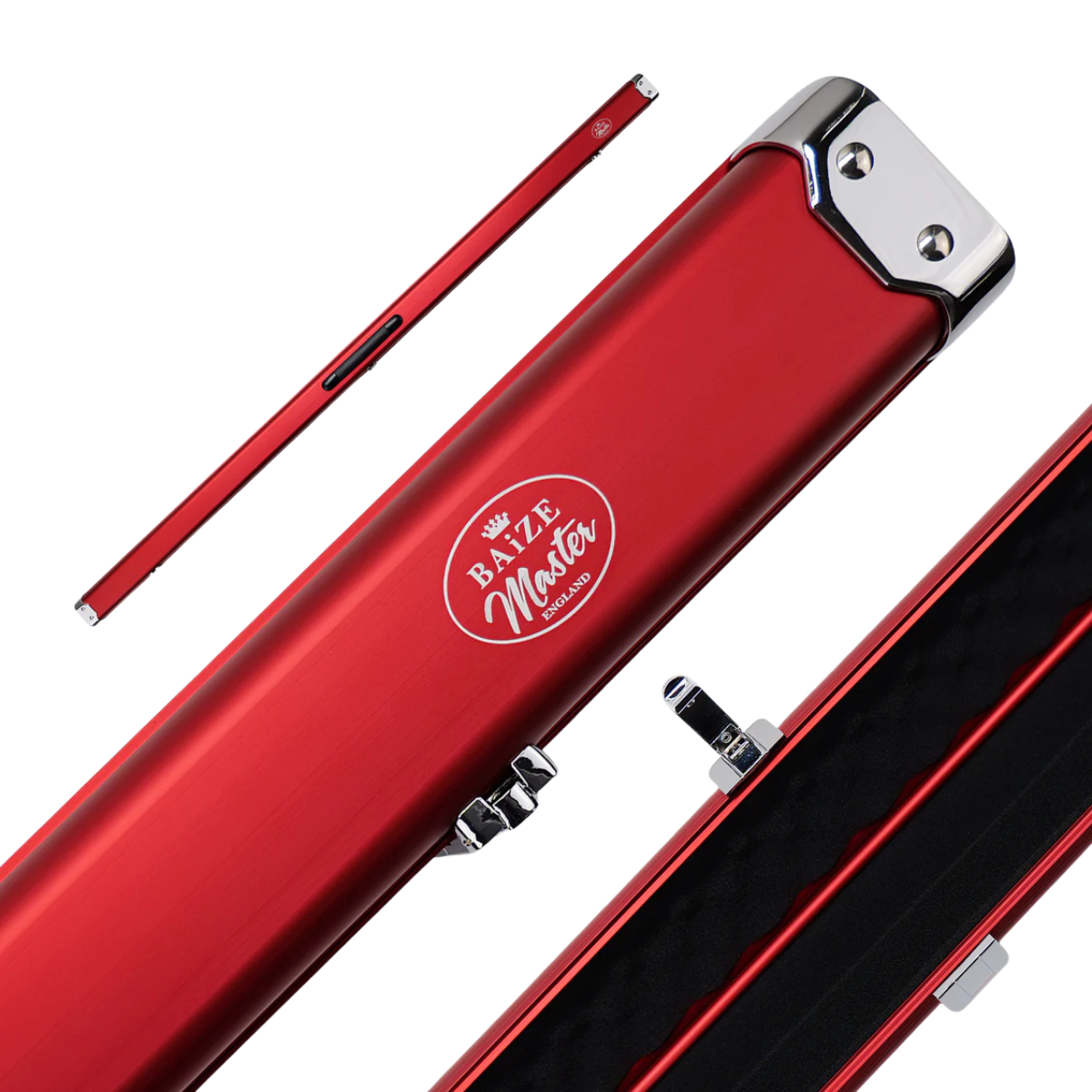 Baize Master Prestige Aluminium Snooker & Pool Cue Hard Case One Piece - Holds 2 Cues