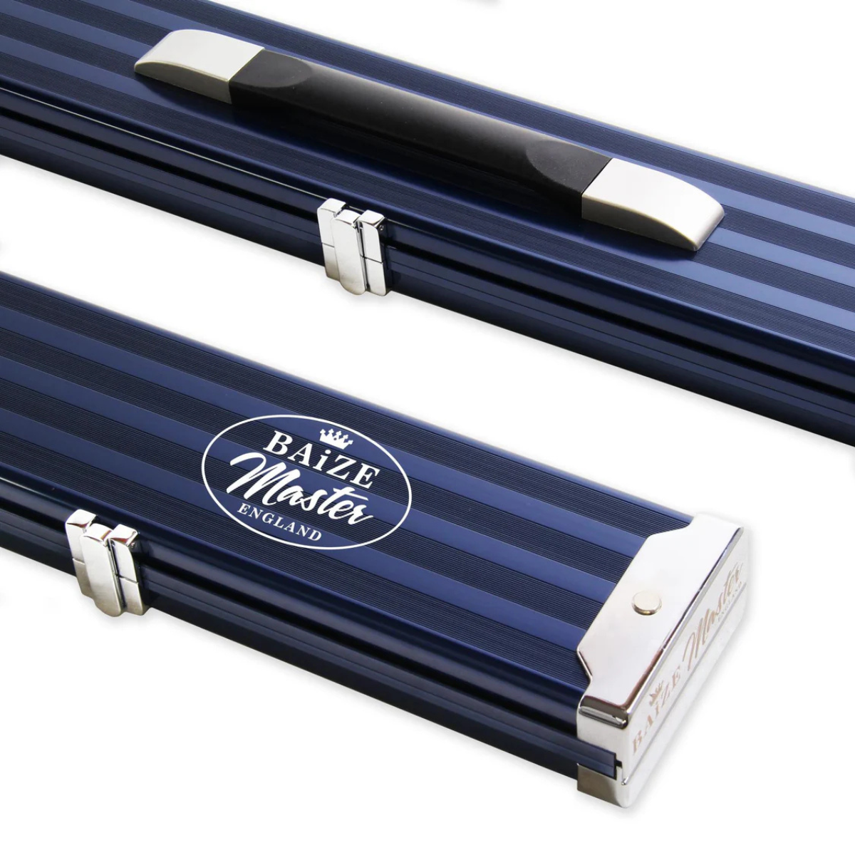 Baize Master Aluminium Snooker & Pool Hard Cue Case Blue Pro Line 1 Piece - Hold 3 Cues