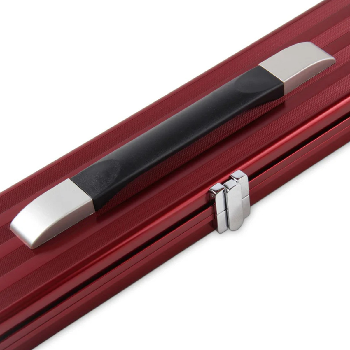 Baize Master Aluminium Snooker & Pool Hard Cue Case Red Pro Line 1 Piece - Hold 3 Cues