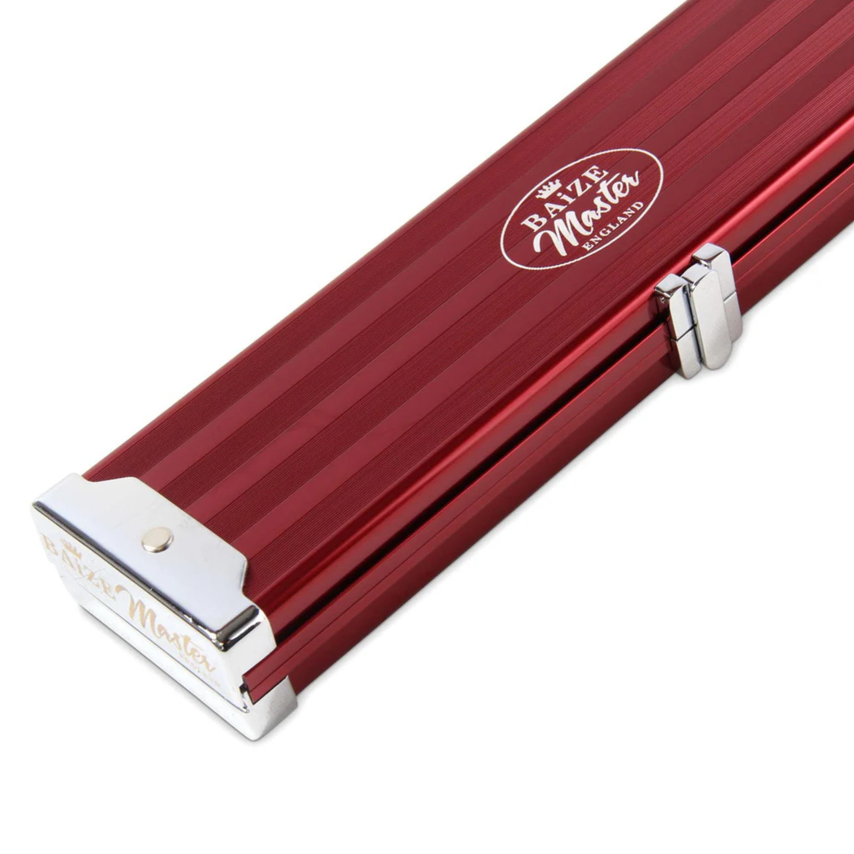 Baize Master Aluminium Snooker & Pool Hard Cue Case Red Pro Line 1 Piece - Hold 3 Cues