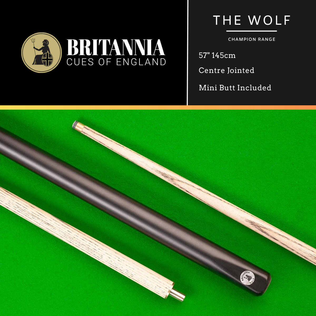 Britannia Centre Jointed Wolf Champion Snooker Cue