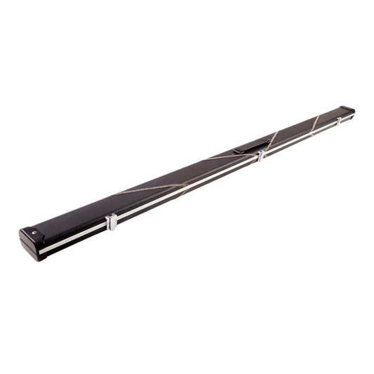 Britannia Hard Cue Case 1 Piece Britannium Aluminium & Leatherette Black - Holds 2 Cues