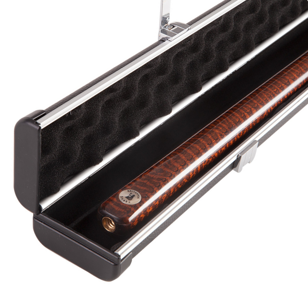 Britannia Hard Cue Case 3/4 Joint Britannium Aluminium & Leatherette Beige - Holds 1 Cue