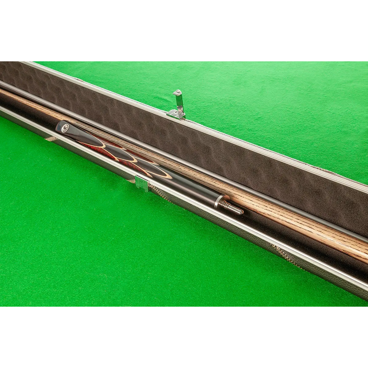 Britannia Hard Cue Case 3/4 Joint Britannium Aluminium & Leatherette Black - Holds 1 Cue