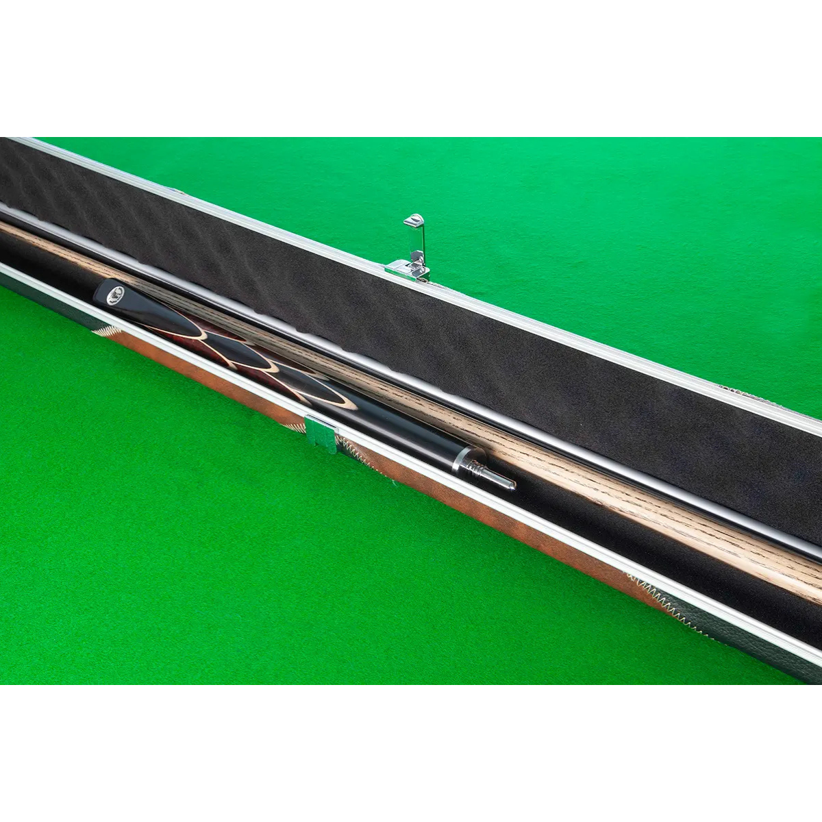 Britannia Hard Cue Case 3/4 Joint Britannium Aluminium & Leatherette Brown - Holds 1 Cue