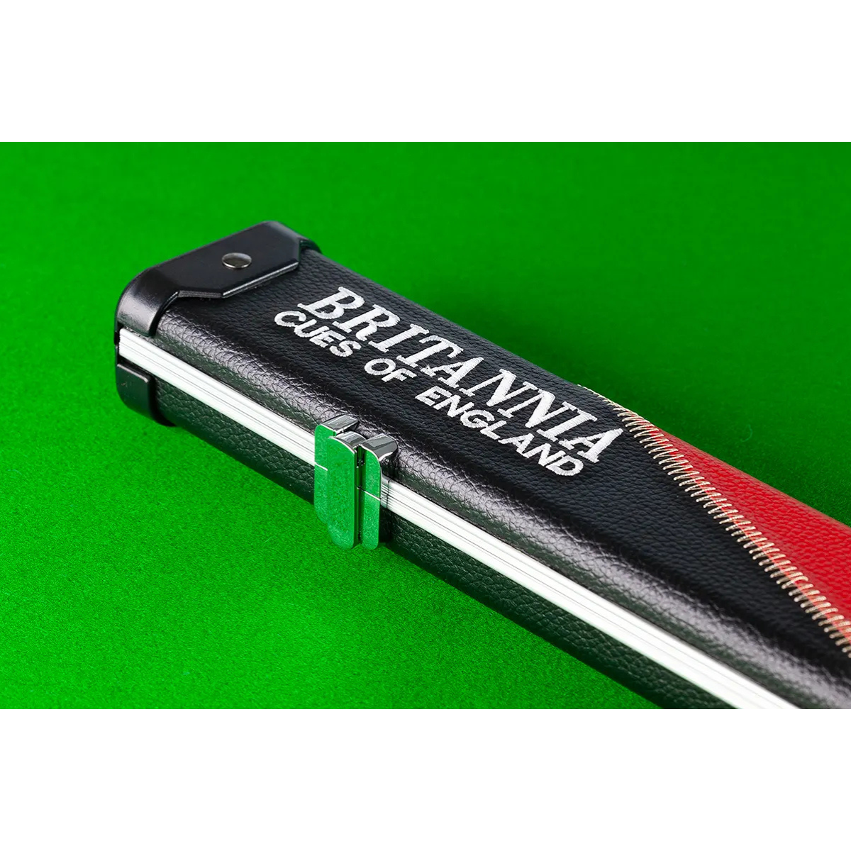 Britannia Hard Cue Case 3/4 Joint Britannium Aluminium & Leatherette Red - Holds 1 Cue