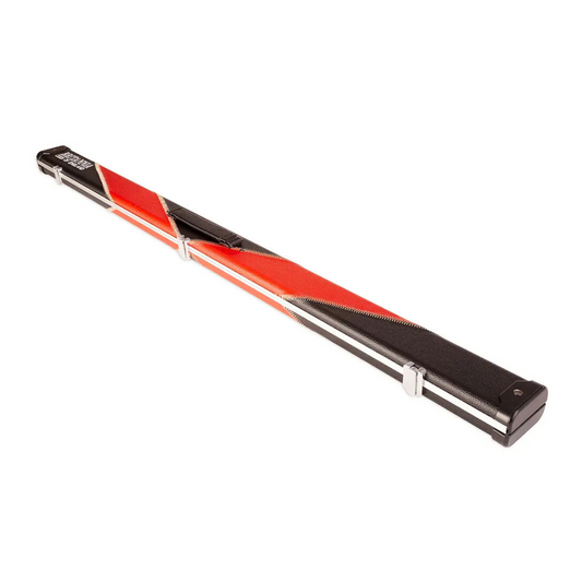 Britannia Hard Cue Case 3/4 Joint Britannium Aluminium & Leatherette Red - Holds 1 Cue