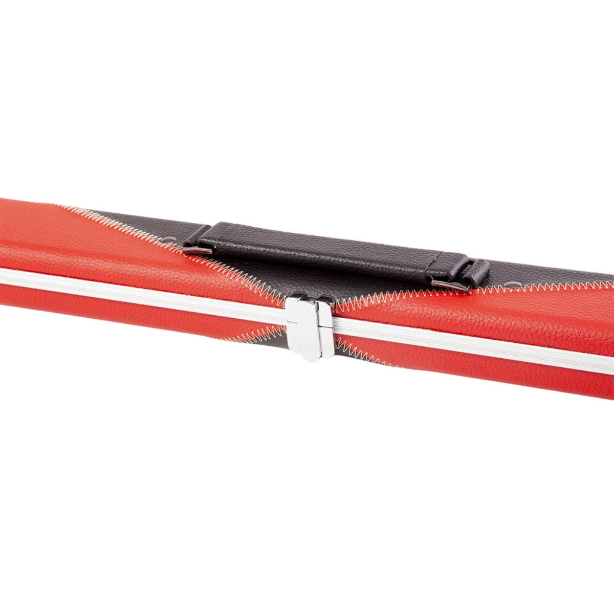 Britannia Hard Cue Case 3/4 Joint Britannium Aluminium & Leatherette Red - Holds 1 Cue