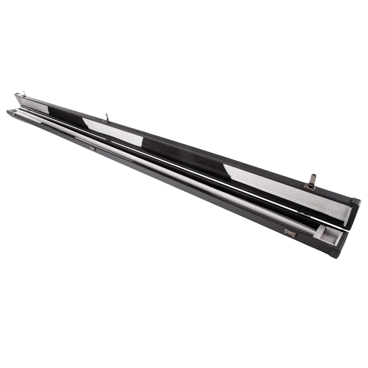 Britannia Leatherette Snooker & Pool Cue Hard Case Black - Holds 2 Cues