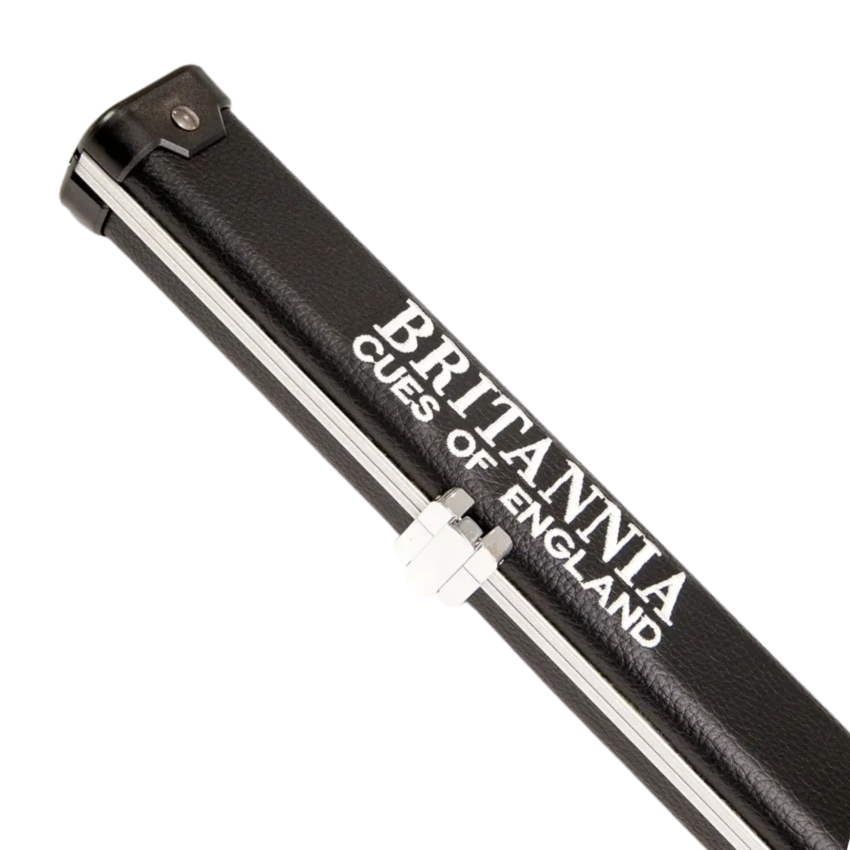 Britannia Hard Cue Case 1 Piece Slim Britannium Aluminium & Leatherette Black - Holds 1 Cue