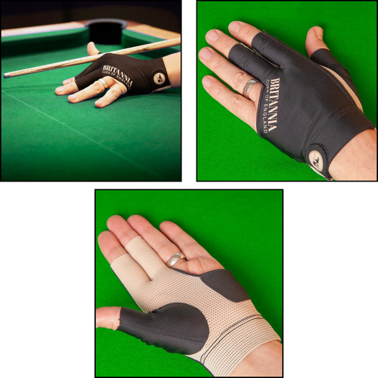 Britannia Snooker & Pool Glove Left Or Right Hand Black